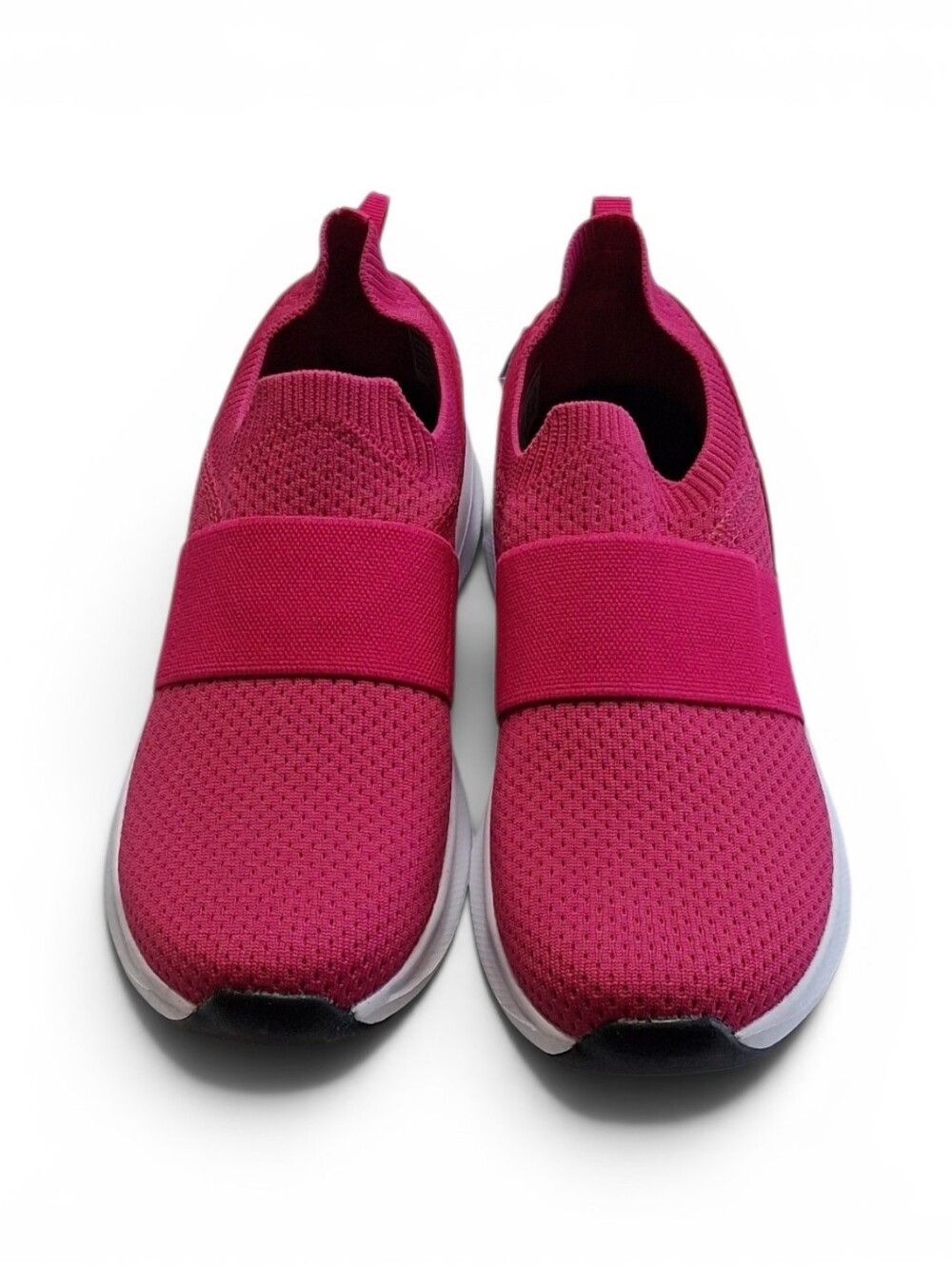 Athletic Works Pink Barbiecore Banded Women's Jogger Slip On Sneakers Size 8 - Picture 2 of 8